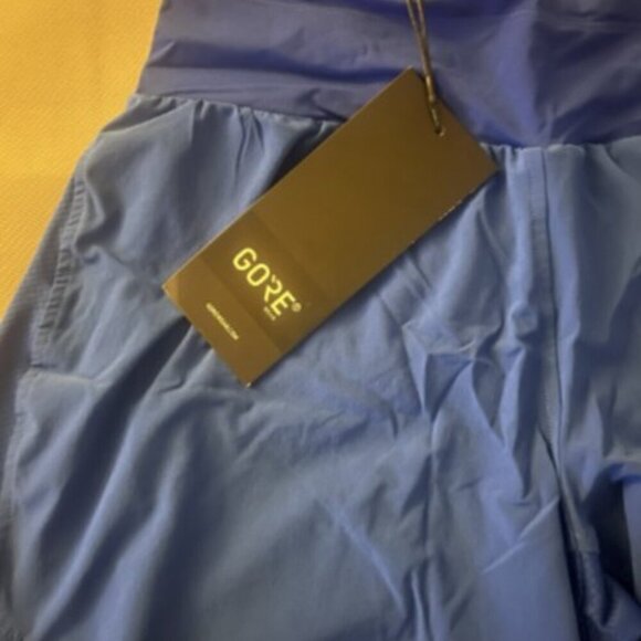 Gore Wear R5 Women’s Light Running Shorts Metallic Blue XS 3.5" NWT - Picture 2 of 5